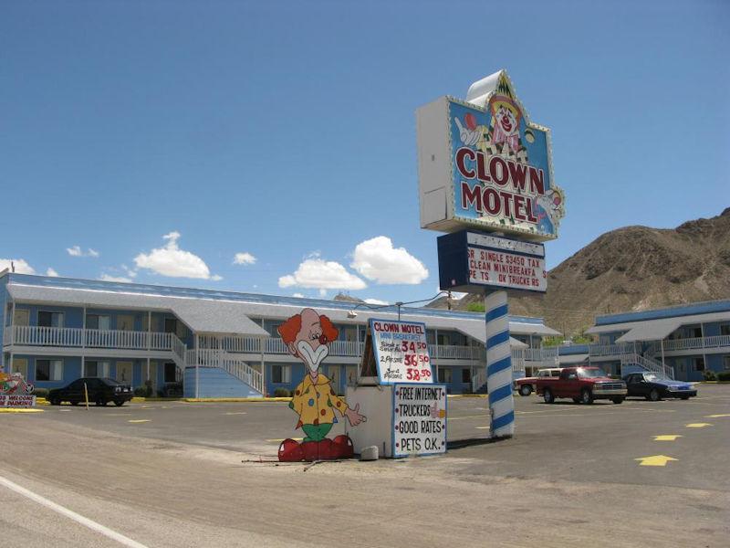 Check into the clown motel and see if you can sleep!