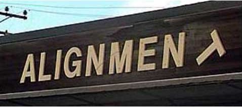 Alignment Shop Sign