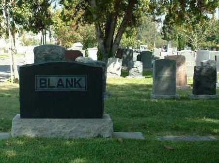 Blank Tombstone