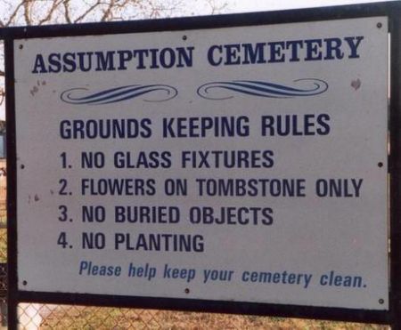 Assume Nothing Cemetery