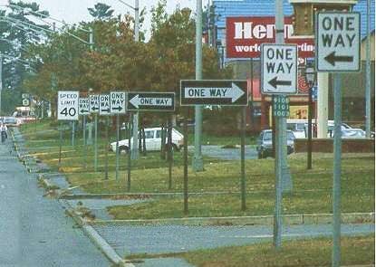 Funny Pictures of One Way Signs