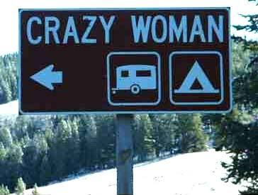 Funny Pictures of Crazy Woman Sign