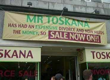 Funny Jokes Pictures of Sign Divorce Sale