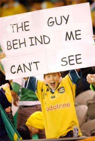 Funny Pictures of Guy Behind Me Sign