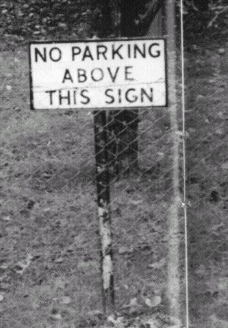 No Hovercraft Parking Sign