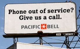 Funny Pictures of Phone Out Of Service Billboard