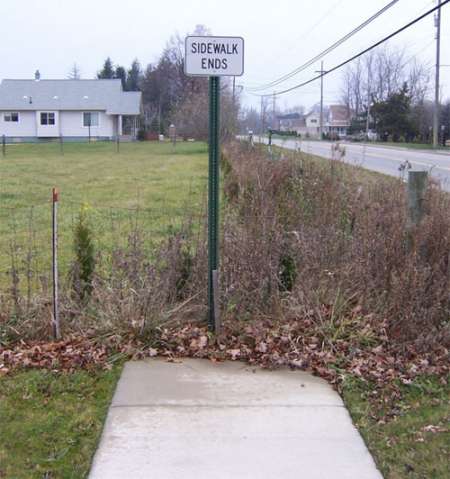 Funny Pictures of Sidewalk Ends Sign