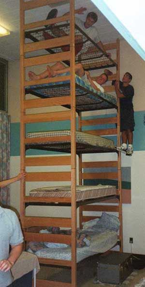 Funny Pictures of Towering Bunk Bed