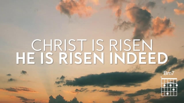 Christ is risen He is risen indeed