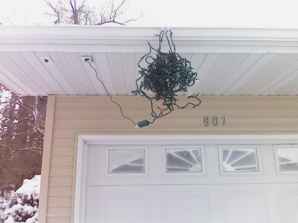 funny Christmas light picture