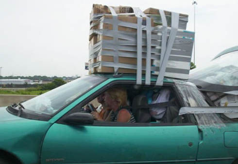 Duct Tape Car Move