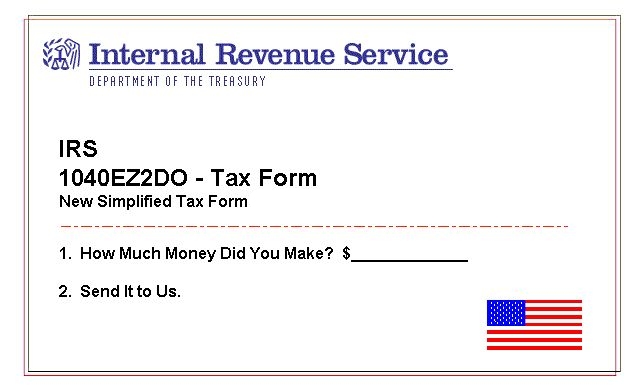 simplified IRS tax form