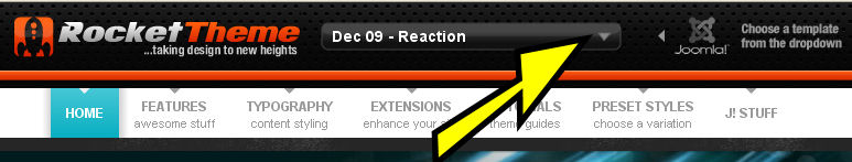 Help! I'm having trouble using the Rockettheme.com site you sent me to to pick a Joomla! template.